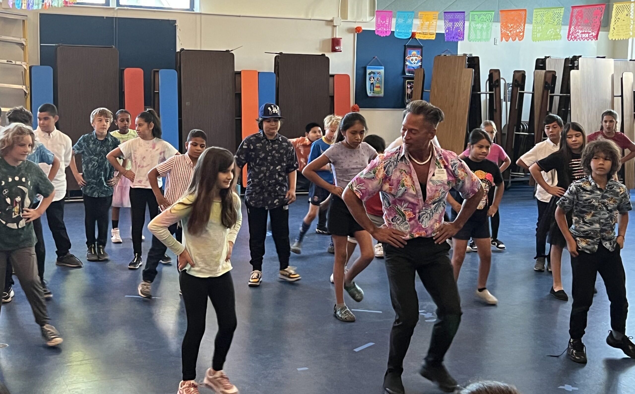 Children dancing in pairs